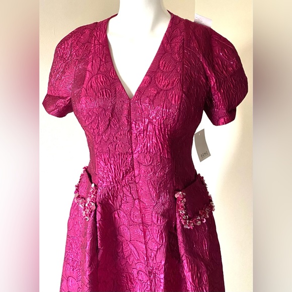 NWT RENE Ruiz gorgeous Elegant midi Pink Dress evening/ vacation. Color: Raspb. - Picture 3 of 7